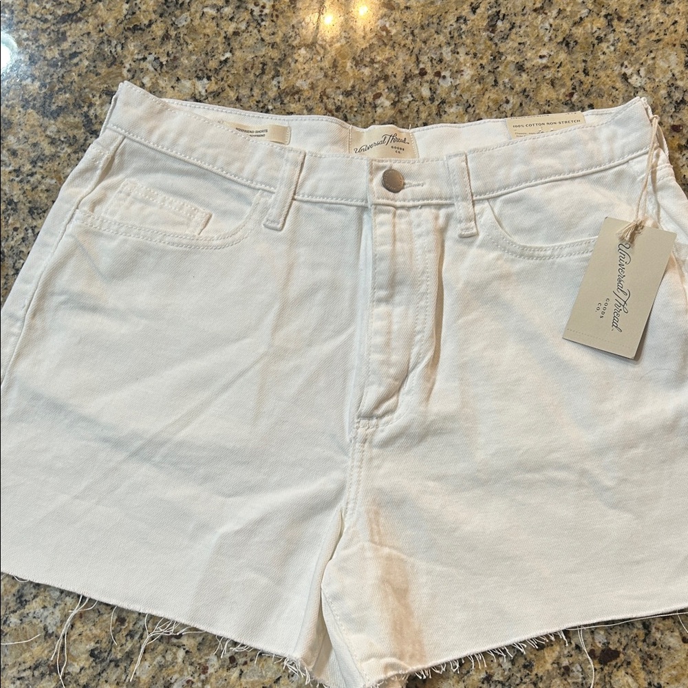 Universal Thread Cream Jean Shorts